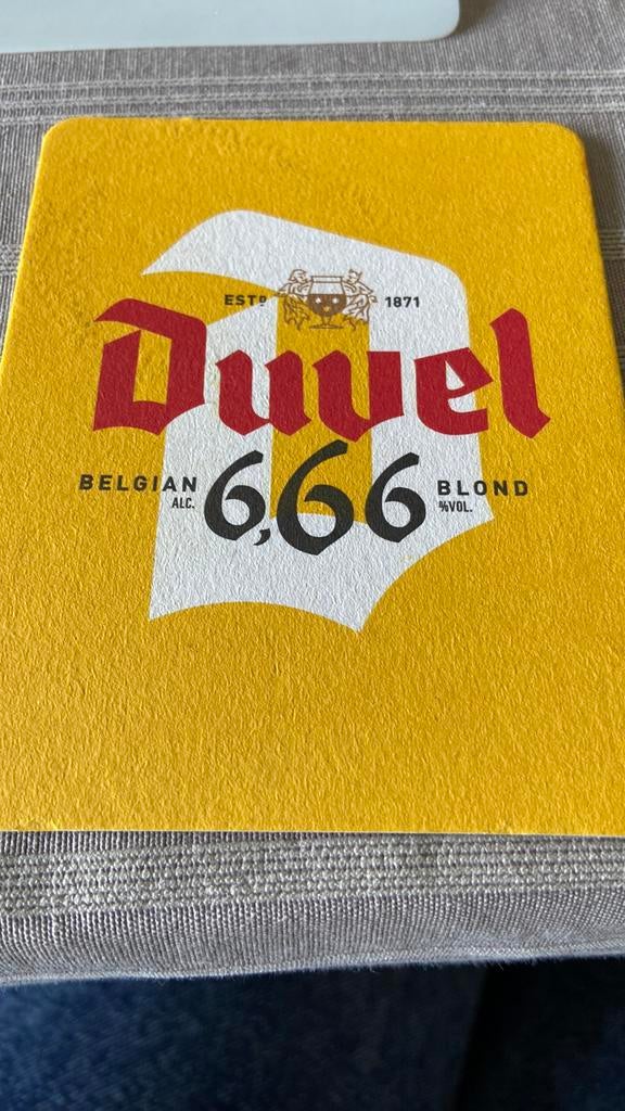 Bierviltje Duvel, Gebruikt, Viltje(s), Duvel