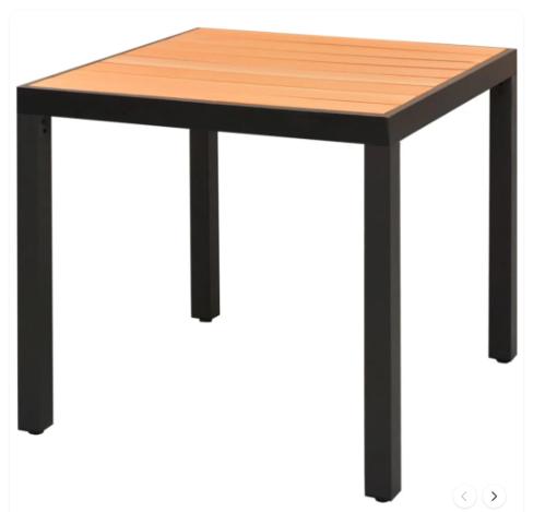 Stijlvolle compacte outdoor salontafel, Tuin en Terras, Tuintafels, Nieuw, Vierkant, Metaal, Ophalen