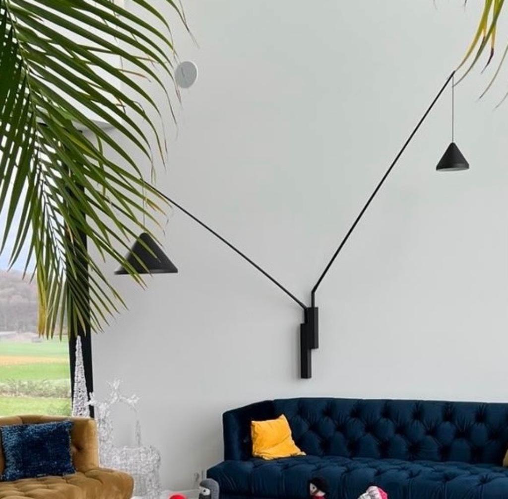 Wandverlichting  zwart Vibia, Ophalen, Zo goed als nieuw, Overige materialen, Industrieel