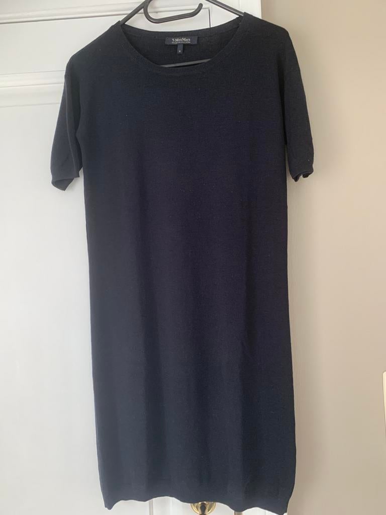 Mooie jurk kleedje Maxmara S fijne katoen donkerblauw, Kleding | Dames, Ophalen of Verzenden