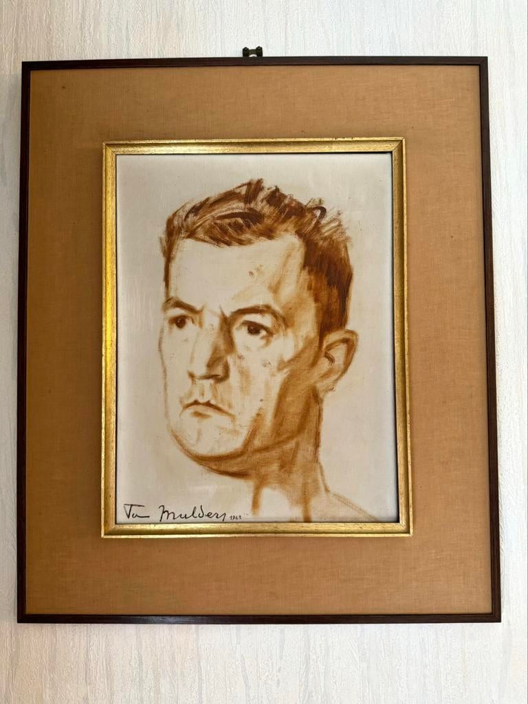 Schilderij van Modest Van Mulders (1916-1964) Aalst, Antiek en Kunst, Kunst | Schilderijen | Klassiek, Ophalen