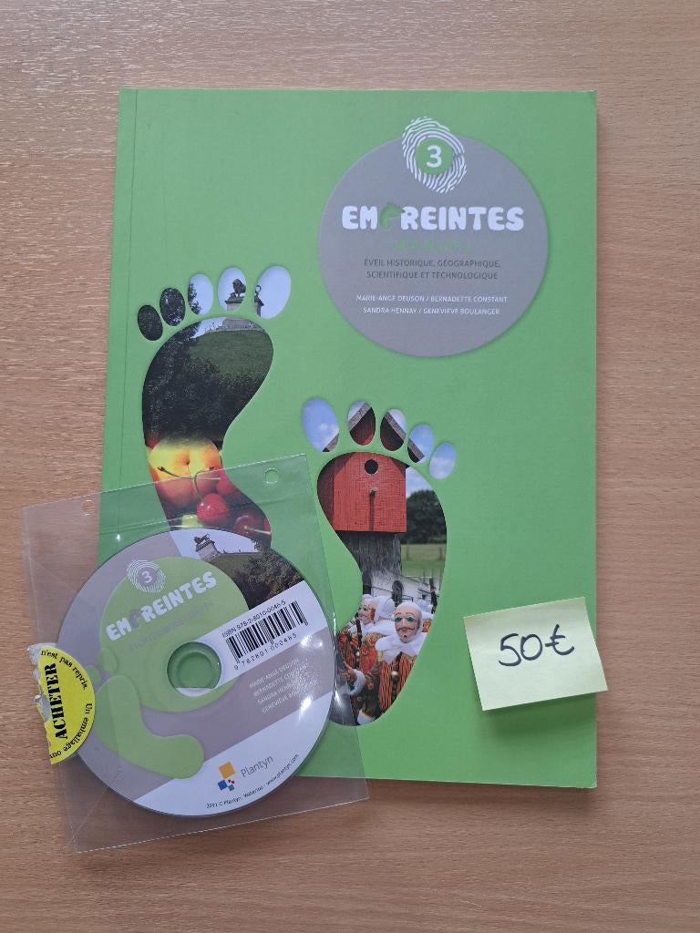 Empreintes 3 - Manuel scolaire Eveil, Livres, Livres scolaires, Comme neuf, Primaire, Enlèvement