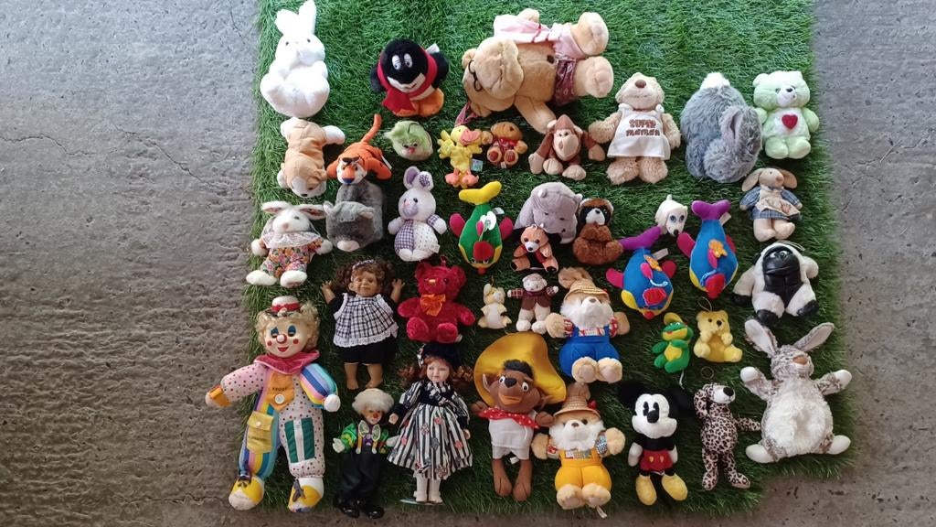 Lot knuffels en clowns, Enlèvement