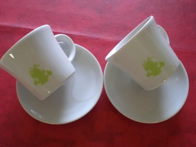 2 tasses Expresso + Sous tasses Limitée KAHLA, Maison & Meubles, Cuisine | Vaisselle, Envoi, Neuf, Autres styles, Tasse(s) et/ou soucoupe(s)