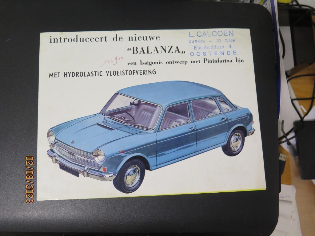 AUSTIN BALANZA  FOLDER 1964 BROCHURE, Verzenden