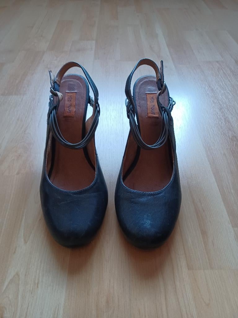 Damesschoen, Ophalen, Blauw, Sandalen of Muiltjes, Zo goed als nieuw