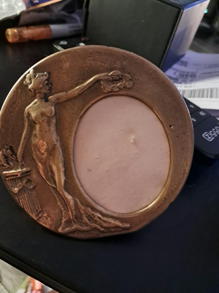 Vintage fotolijst met art nouveau, Antiek en Kunst, Ophalen