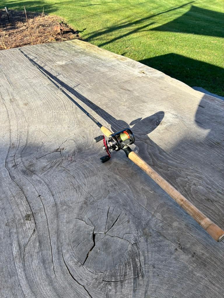 Werp hengel, Enlèvement, Utilisé, Canne à lancer