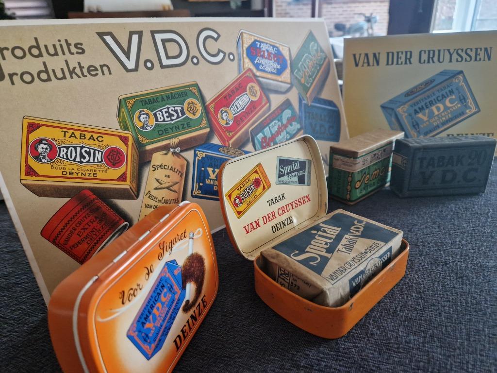 VDC - Van Der Cruyssen Deinze - LOT  VDC Tabak, Verzamelen, Ophalen of Verzenden, Gebruikt, Reclamebord
