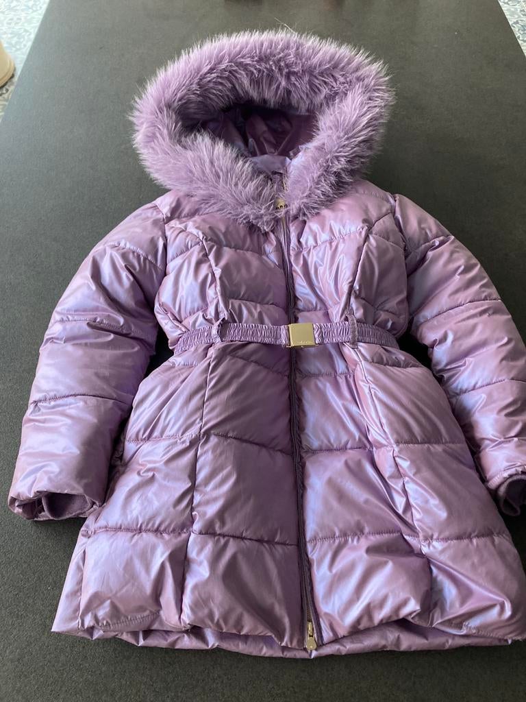Winterjas le chic paars 146/152 kan vanaf 9 jaar, Ophalen of Verzenden, Zo goed als nieuw, Meisje, Jas