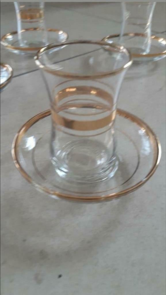 4 verres à thé, Maison & Meubles, Enlèvement ou Envoi