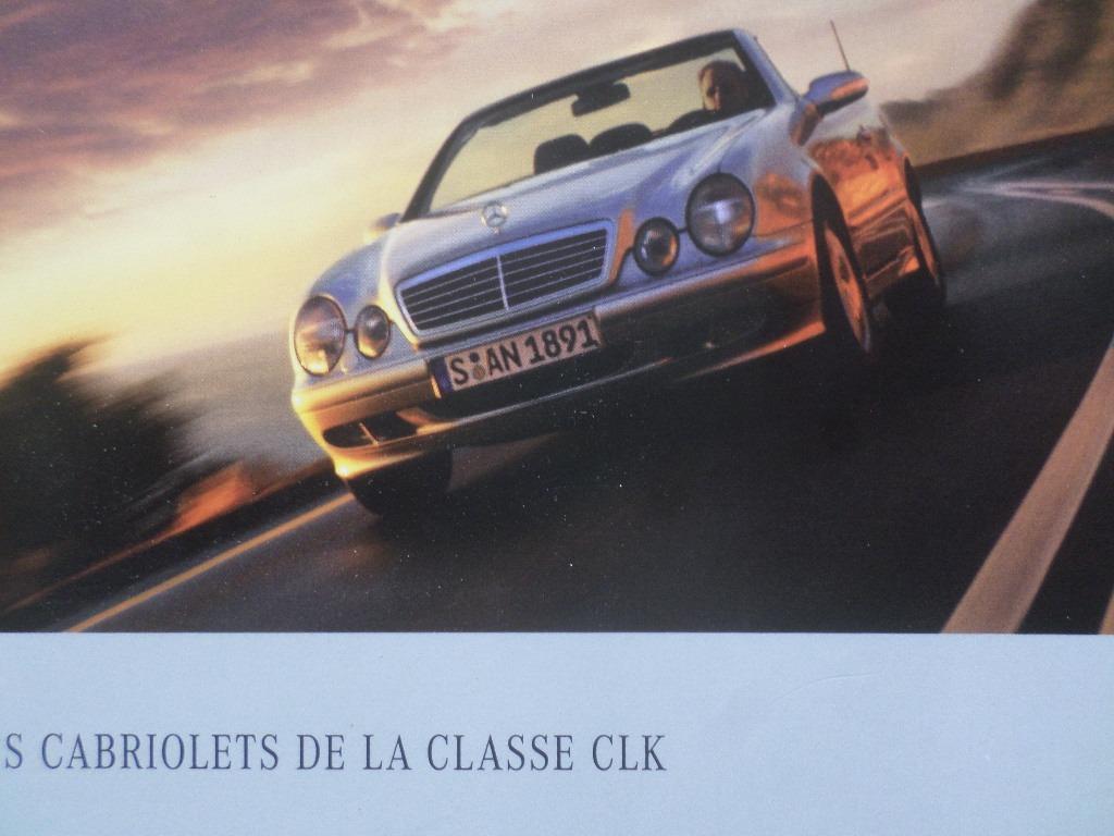 Brochure de la Mercedes CLK Cabrio 2001 - FRANÇAIS, Enlèvement, Mercedes
