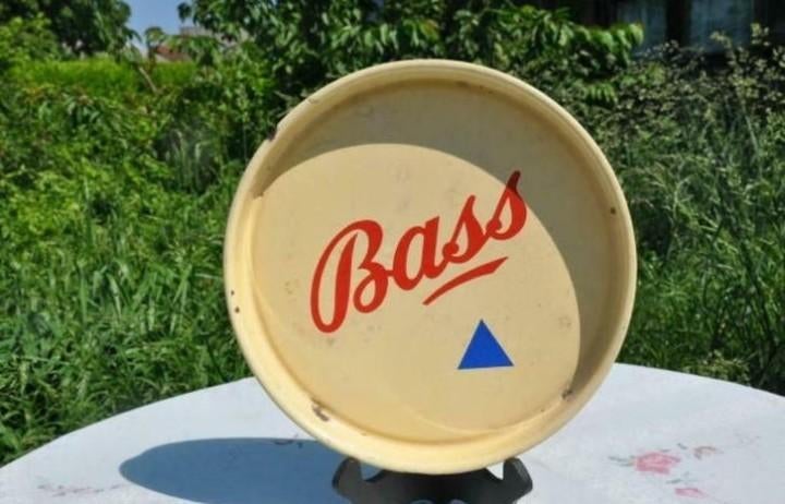 § plateau de brasserie bass tole emaillée, Collections, Enlèvement ou Envoi, Utilisé, Autres types