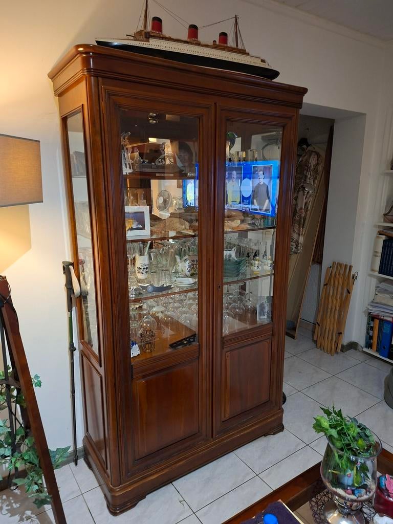 Vitrine en acajou, Maison & Meubles, Enlèvement