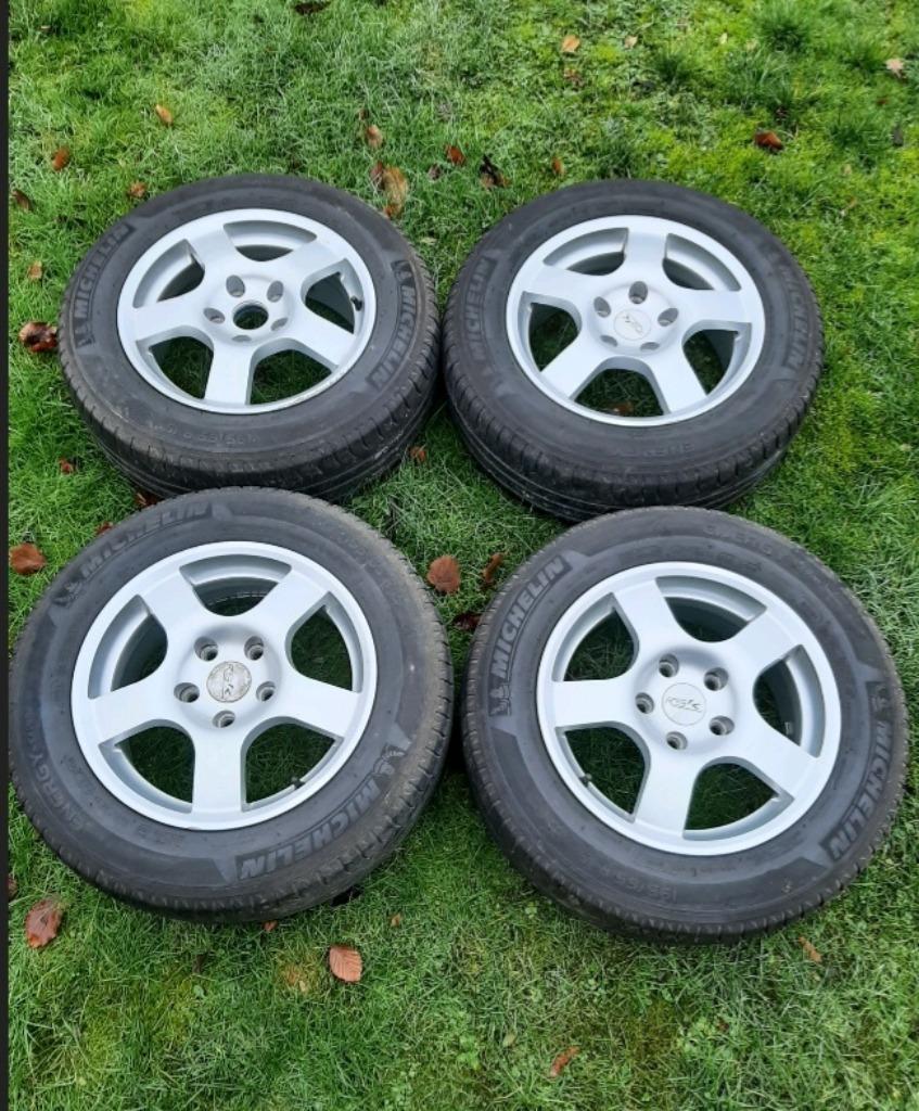 4 15 inch 5x112 lichtmetalen velgen, Ophalen, Gebruikt, Volkswagen