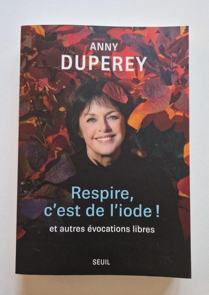 Livre "Respire, c'est de l'iode" d'Anny Duperey, comme neuf, Livres, Enlèvement