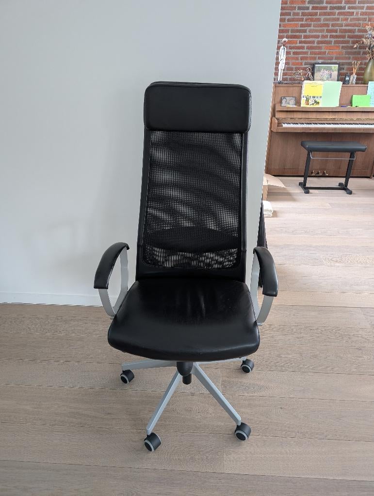 bureaustoel, Huis en Inrichting, Ophalen, Zwart, Zo goed als nieuw, Bureaustoel