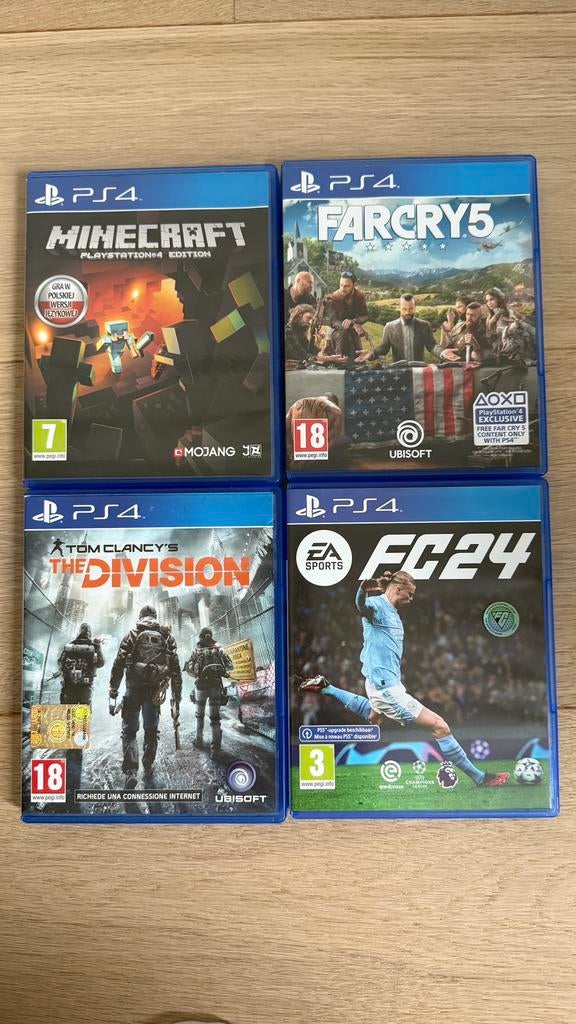 Games PlayStation 4, Fifa, Minecraft, division, farcry 5, Ophalen of Verzenden, Zo goed als nieuw