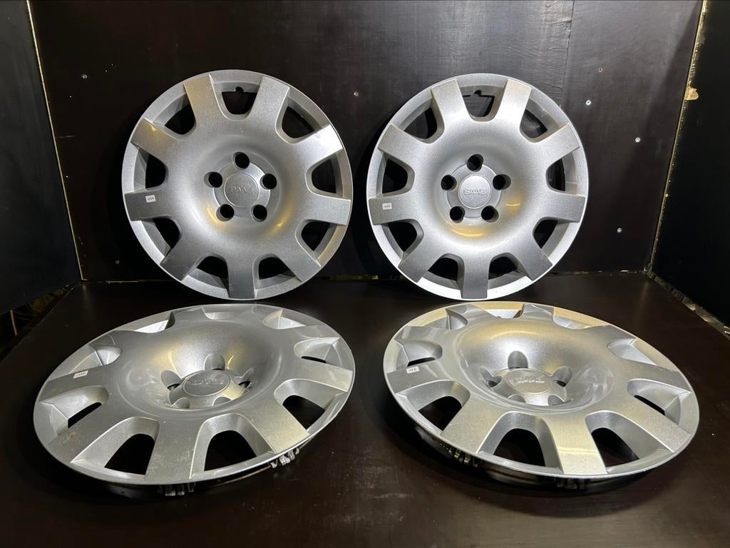 4 Saab 9-3 en 9-5 16" wieldoppen, Ophalen of Verzenden, Gebruikt