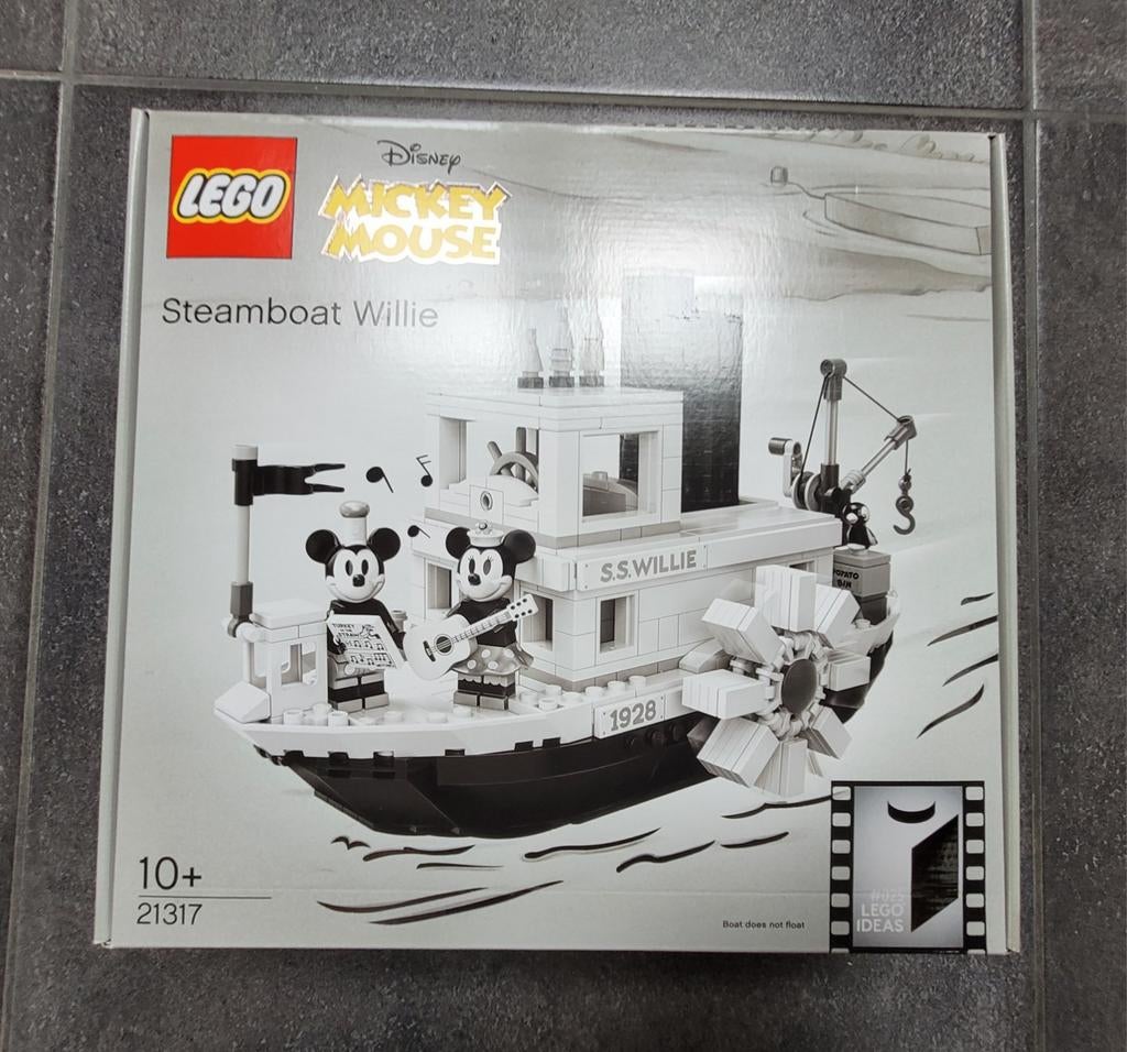 lego Disney 21317 steamboat Willie, Enlèvement ou Envoi, Neuf, Lego