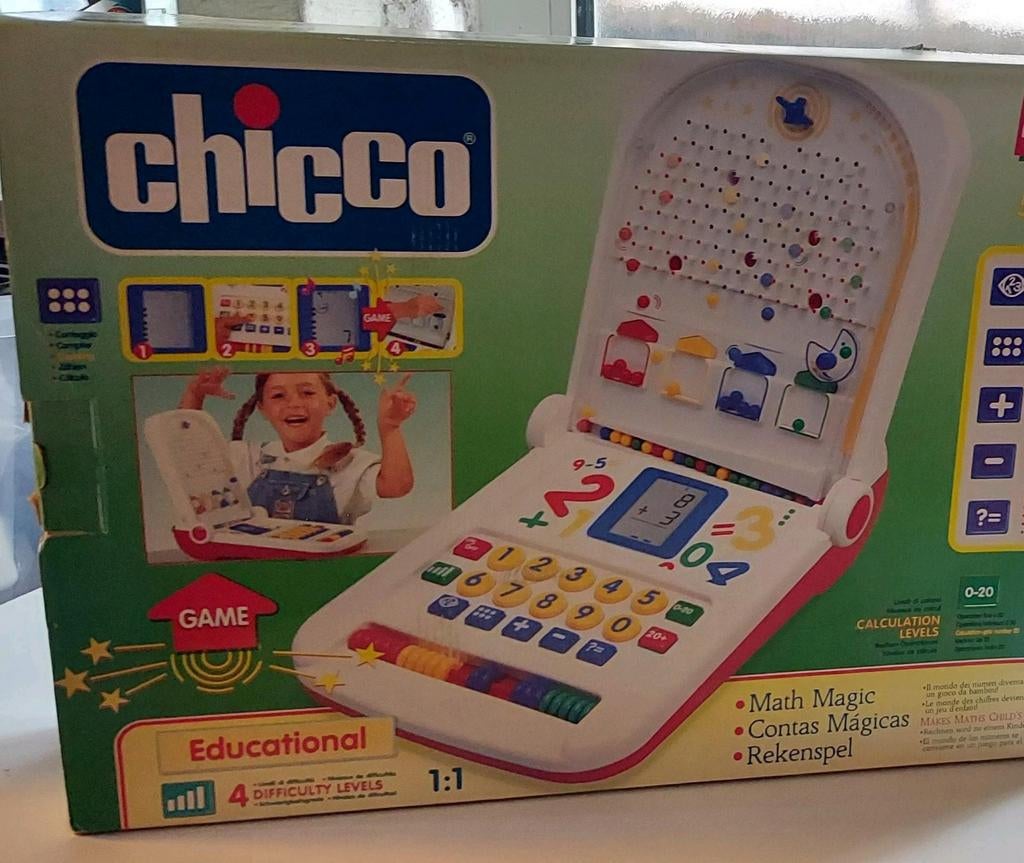 Jeu éducatif Vintage - Chicco Math Magic (4-7 ans), Consoles de jeu & Jeux vidéo, Consoles de jeu | Autre, Enlèvement ou Envoi