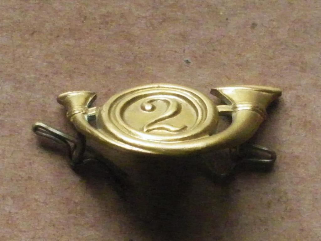 Insigne complet bonnet de police 2ème Chasseurs à pied belge, Verzenden, Landmacht, Embleem of Badge