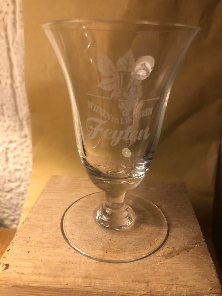 FEYTEN jenever wijnen likeuren glas, Verzenden, Gebruikt, Overige typen