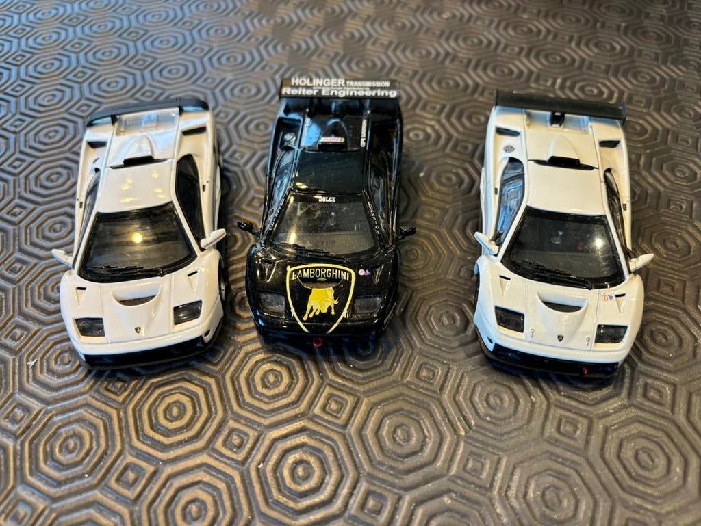 3 x Lamborghini GTR S/GT/GTR Kyosho, Hobby & Loisirs créatifs, Voitures miniatures | 1:43, Enlèvement ou Envoi, Comme neuf, Voiture