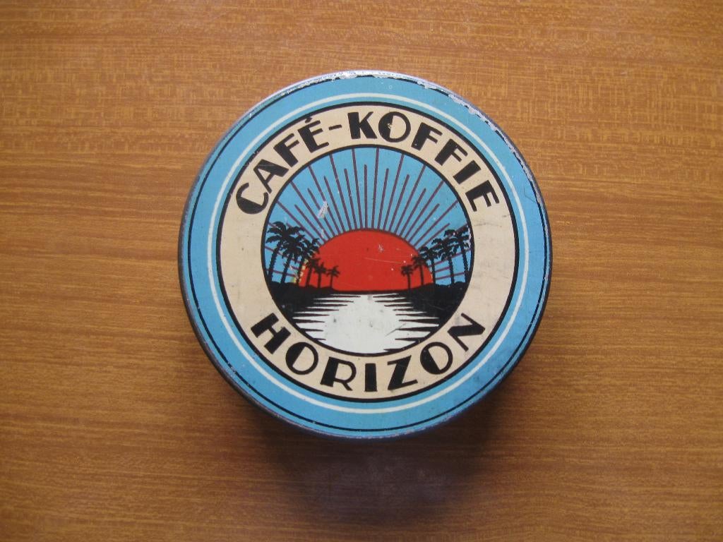 Boite café koffie Horizon, Enlèvement ou Envoi, Utilisé, Café, Autres marques