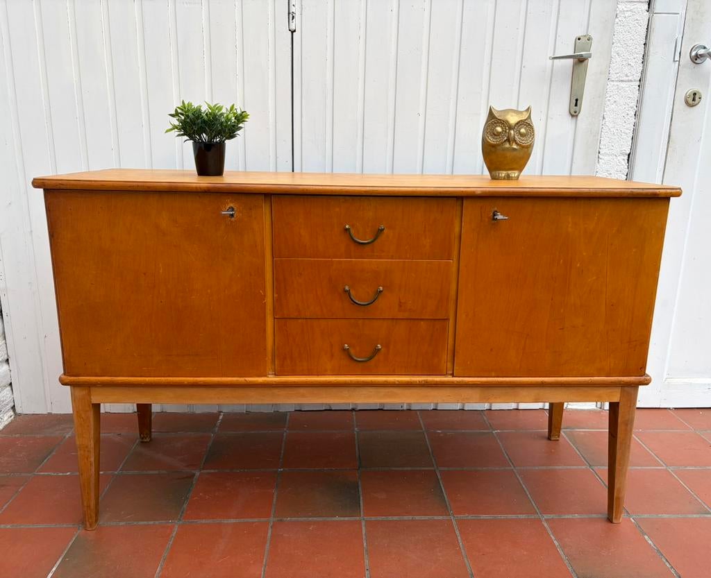 Vintage Scandinavisch dressoir/dressoir, Ophalen, Gebruikt