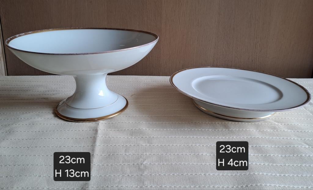 Limoges fruitschaal en bord, Ophalen