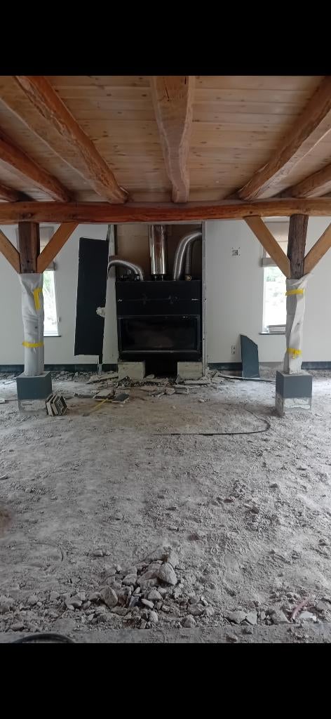 Houtkachel, Huis en Inrichting, Kachels, Ophalen, Gebruikt, Inbouw, Houtkachel