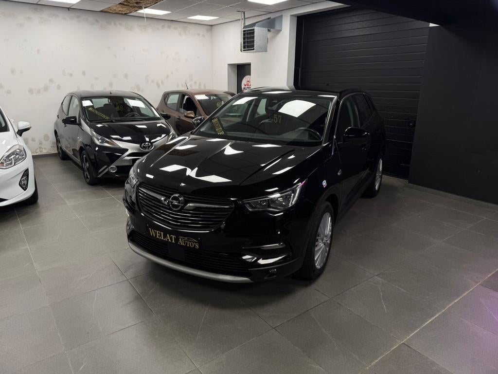 OPEL GRANDLAND X 2019 BENZINE 130PK 135.000KM, 1199 cc, Zwart, Handgeschakeld, Grandland