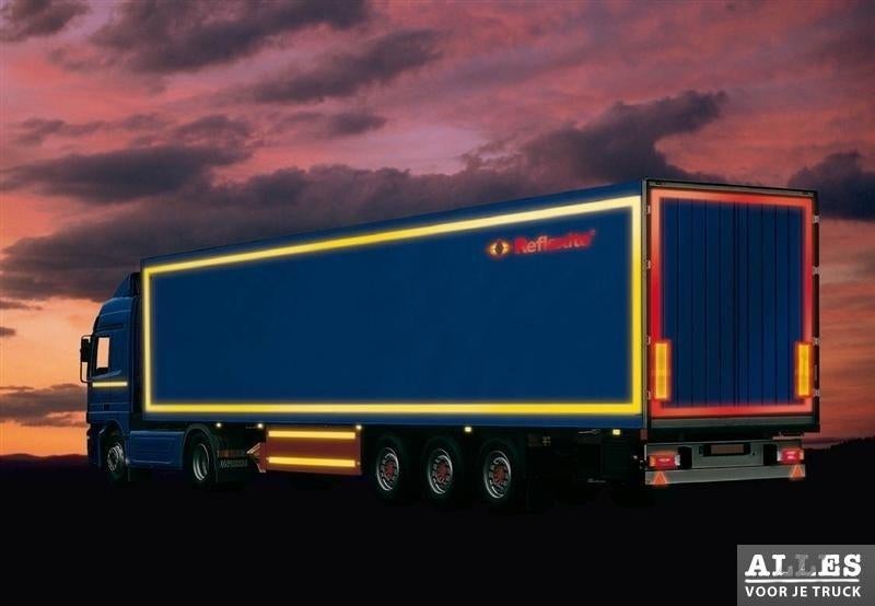 reflecterende tape 50 mm breed kleuren wit / oranje / rood, Enlèvement, Neuf