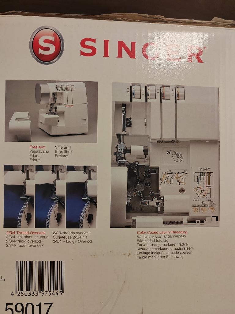 Overlock Singer, Hobby en Vrije tijd, Naaimachines en Toebehoren, Ophalen, Zo goed als nieuw, Lockmachine, Singer