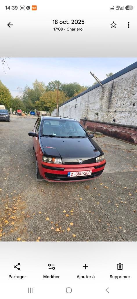 Giat punto 1200 cc essence .année 2002., Autos : Divers, Autos divers Autre, Enlèvement