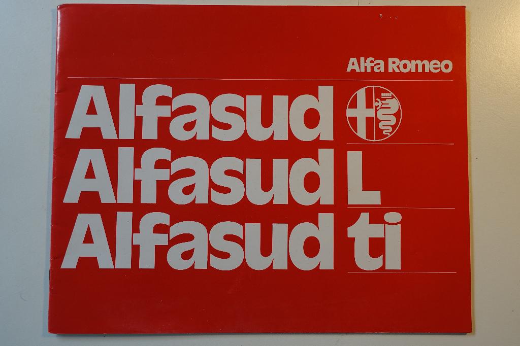 Alfasud, Boeken, Auto's | Folders en Tijdschriften, Alfa Romeo, Ophalen of Verzenden, Zo goed als nieuw, Alfa Romeo