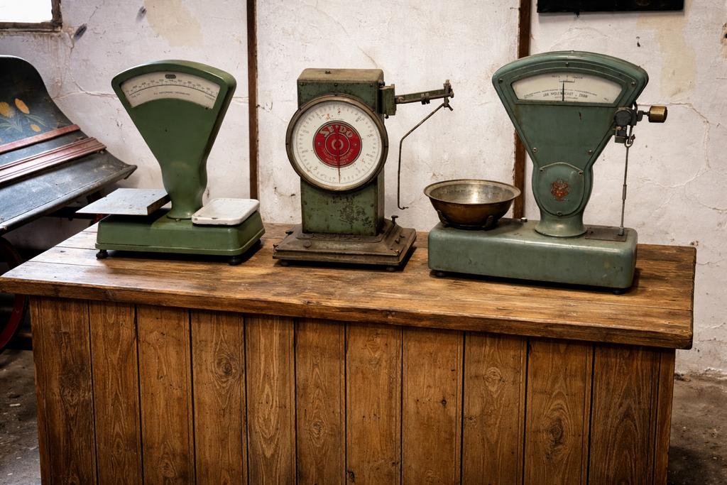 3 oude weegschalen in een koop, Antiek en Kunst, Ophalen