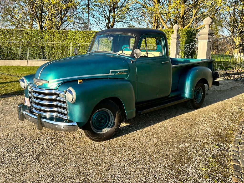 Chevy 3100 Chevrolet pick-up sidestep oldtimer, Auto's, Chevrolet, Handgeschakeld, Particulier, Te koop