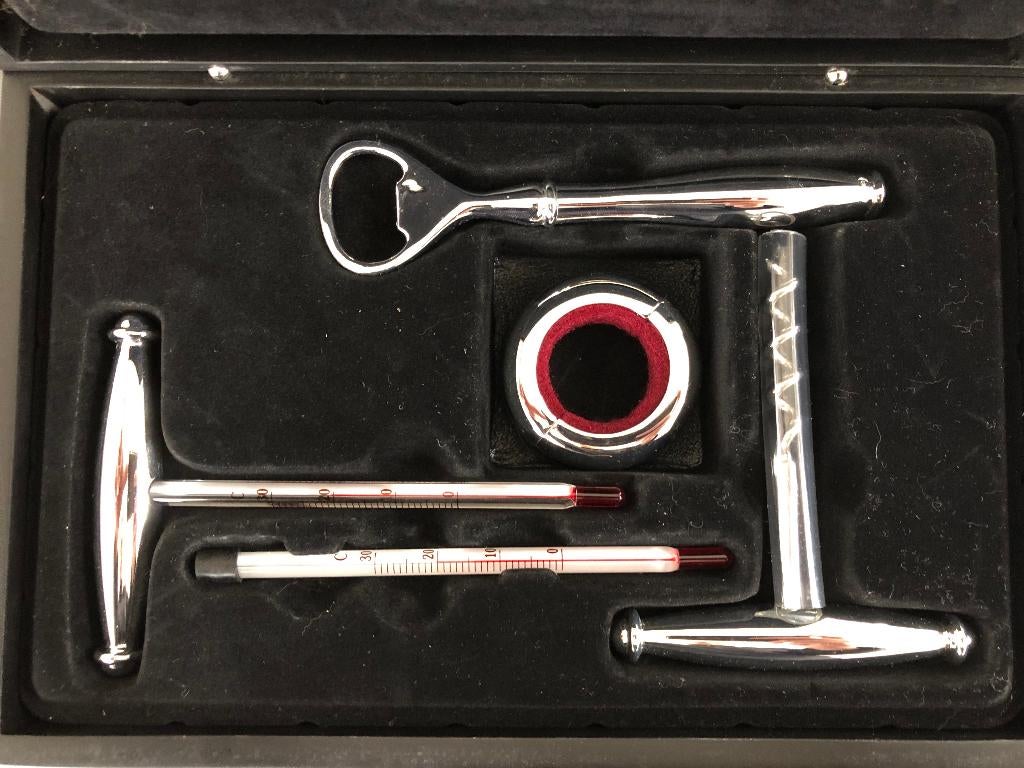 Thermomètre à Vin en Argent Plaqué, Neuf, Autres matériaux, Autres styles, Enlèvement ou Envoi