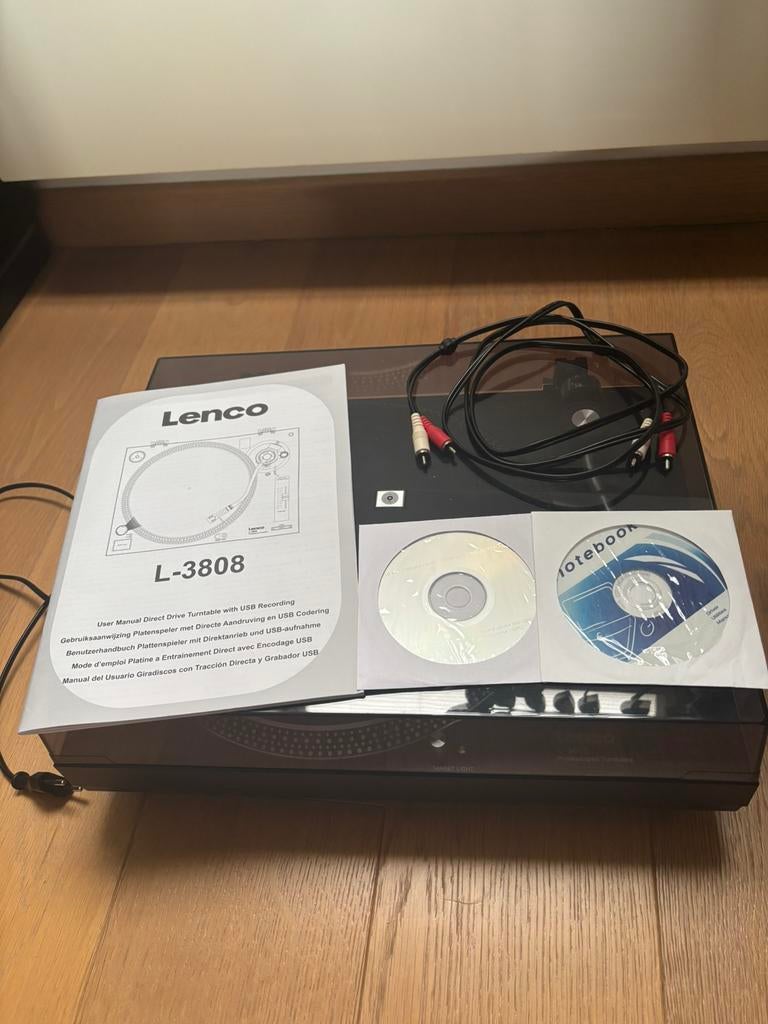 Lenco L-3808 platenspeler, Audio, Tv en Foto, Ophalen, Zo goed als nieuw, Platenspeler
