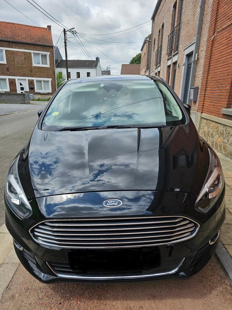 Ford S-Max 5 pl Titanium fin 2018 2.0 TDCI 180 CV Auto AWD, Cuir, Achat, Euro 6, Noir