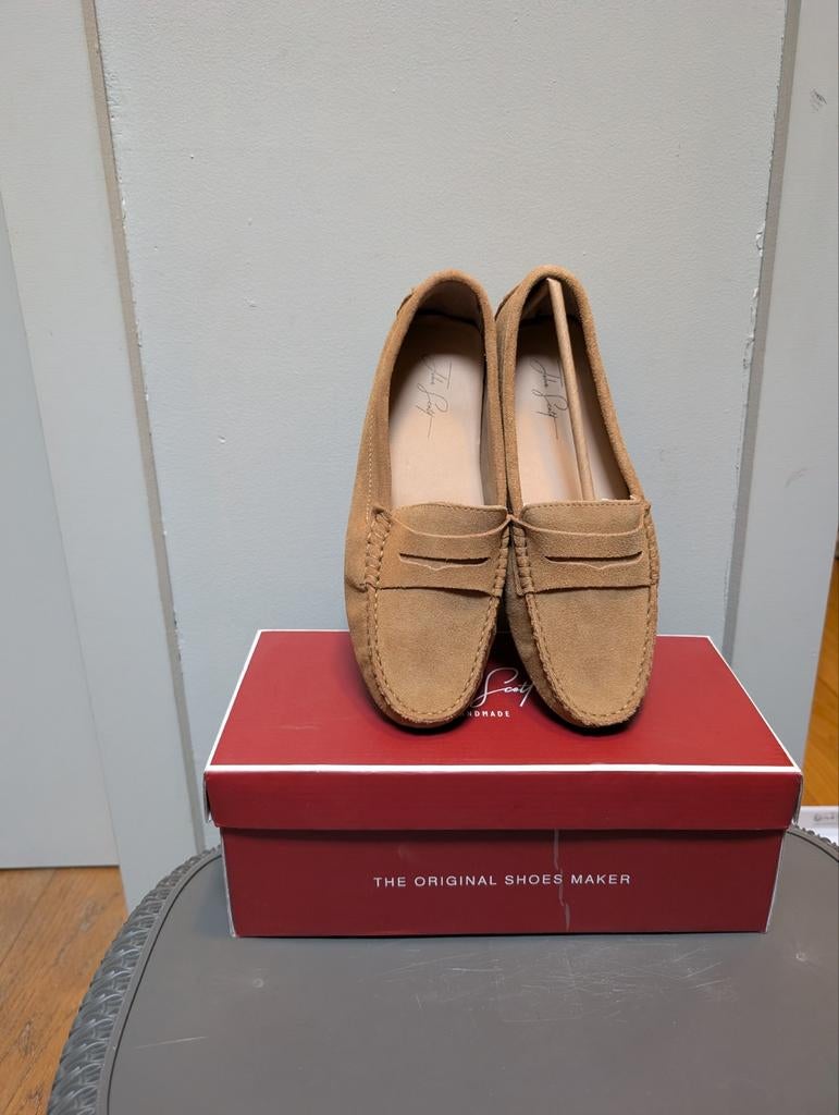Loafers John Scott maat 39 nieuw, Kleding | Dames, Bruin, Instappers, Nieuw, Ophalen of Verzenden