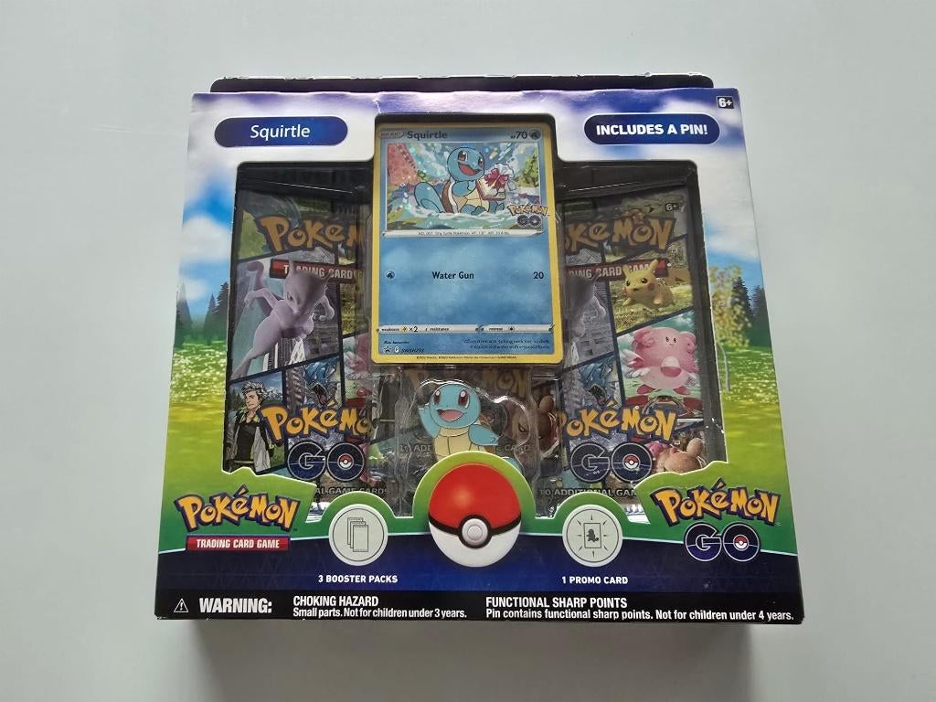 Pokemon GO SQUIRTLE BOX, Ophalen of Verzenden, Nieuw, Speeldeck, Foil