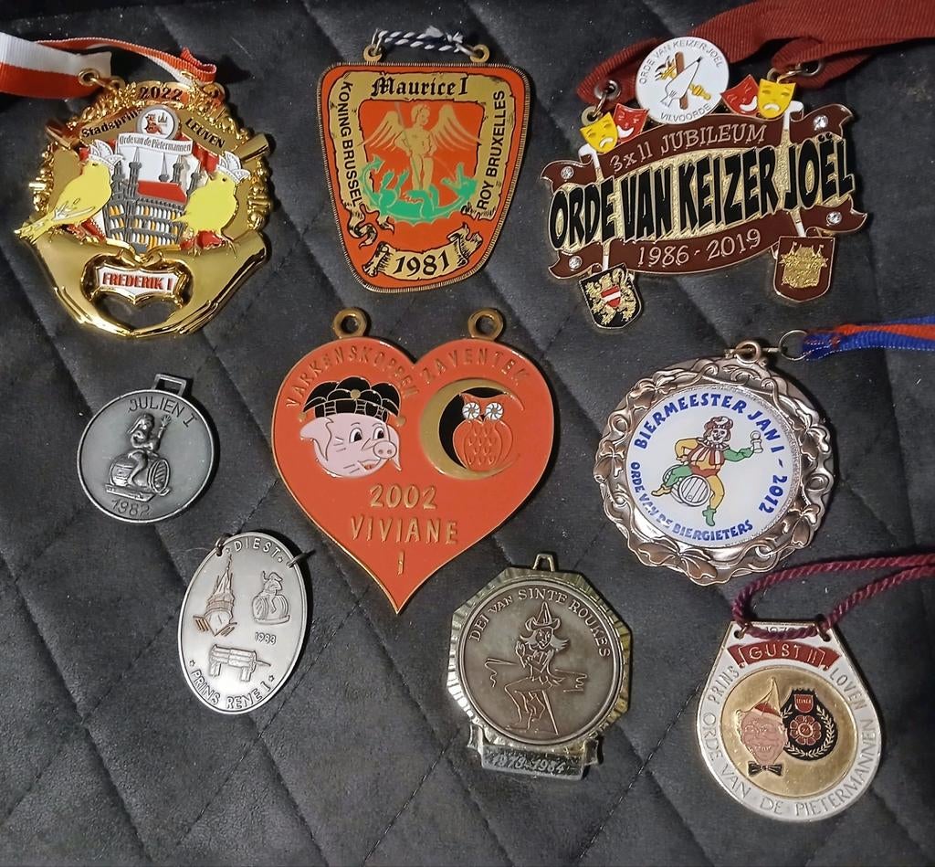 Carnaval Vlaams Brabant Medailles, Verzamelen, Ophalen of Verzenden