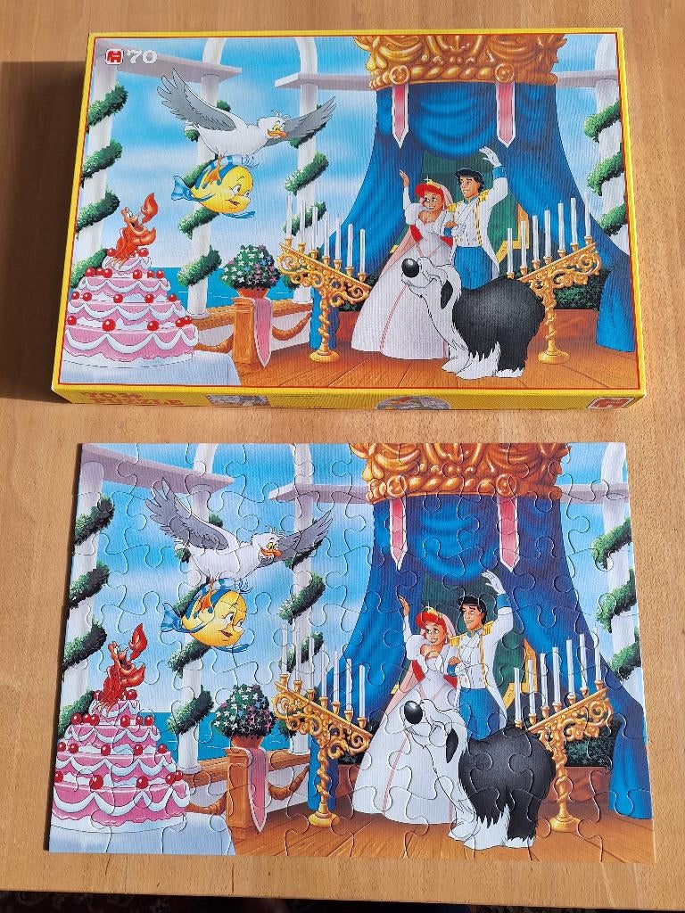 ✪ Puzzel Kleine zeemeermin - 70st, Kinderen en Baby's, Ophalen of Verzenden, Meer dan 50 stukjes, Gebruikt
