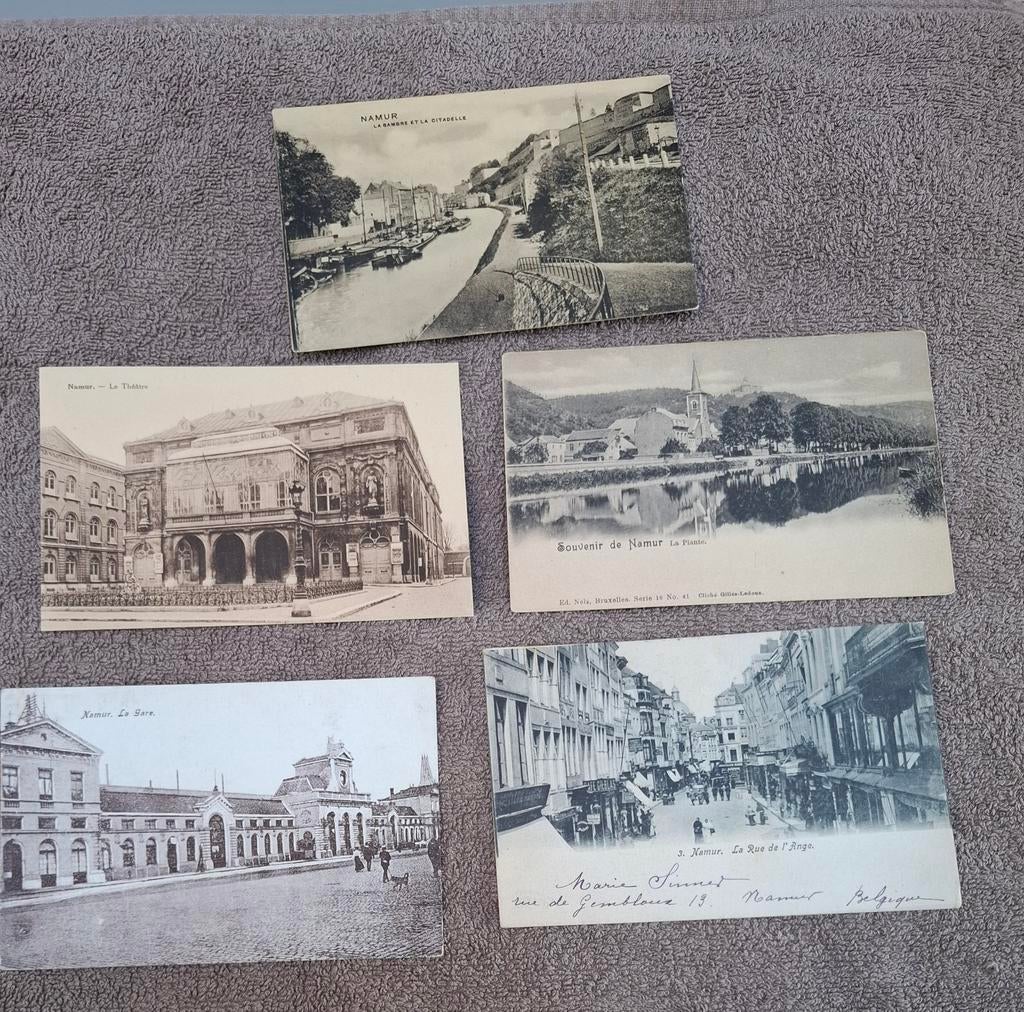 Namen. Set van 5 ansichtkaarten, Ophalen of Verzenden, Namen