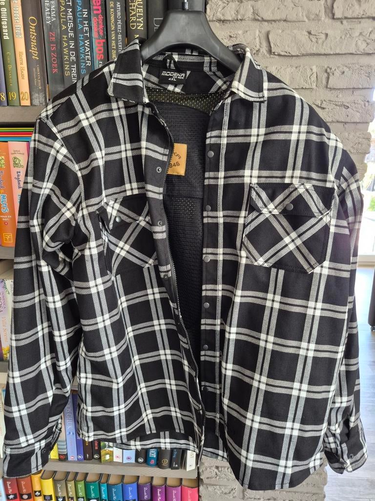 MODEKA Colden Shirt Zwart-Wit, Motoren, Kleding | Motorkleding, Ophalen