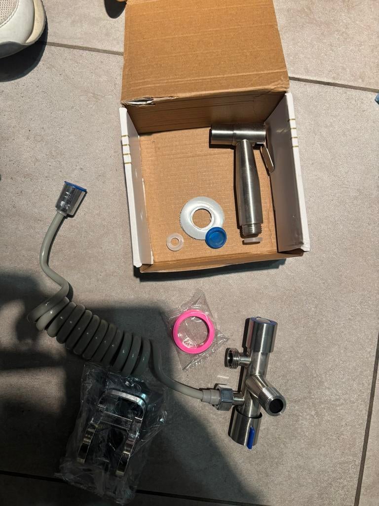 Kit bidet et double vanne d arret, Enlèvement, Neuf, Inox, Robinet