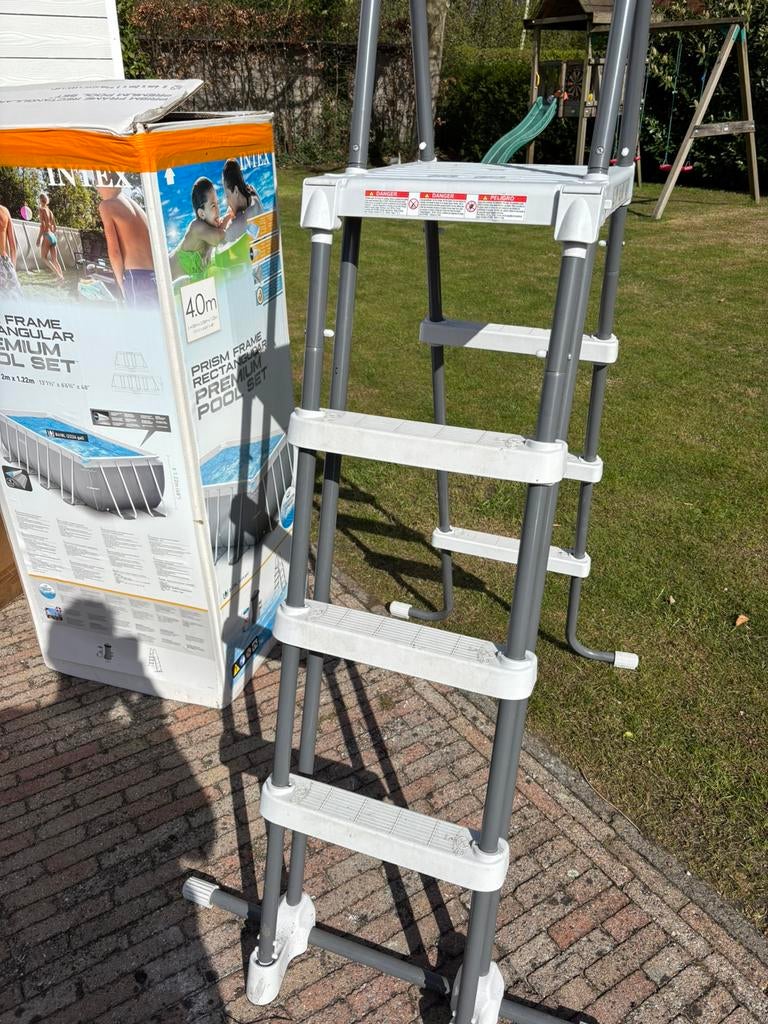 Intex prism zwembad 400 x 200 x 122 *NIEUWSTAAT, Tuin en Terras, Ophalen, Zo goed als nieuw, Filter
